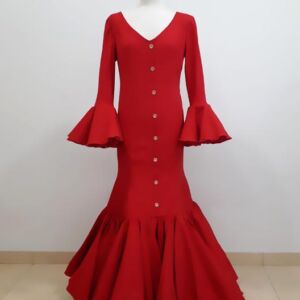 traje flamenca rojo